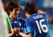 수원, 상하이에 2-1 짜릿한 역전승