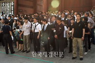 [JK포토] 조문을 기다리는 시민들
