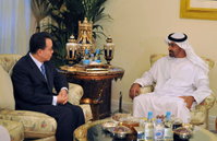 UAE 방문 중인 한승수 총리, 하메드 왕세자와 면담