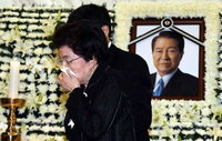 [JK포토] 오열하는 이희호 여사 ‘눈물을 참지 못해’