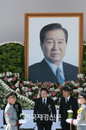 [JK포토] 이명박 대통령, 故 김 전대통령 영결식 참석해