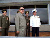 北 김정일, 해군기동훈련 참관
