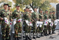 [JK포토] 안중근의사 의거 100주년 기념 ‘군인들의 기념가’