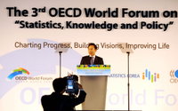 OECD세계포럼, 축사하는 이 대통령