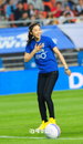 ‘제로걸’ 김연아-곽민정, 블루윙즈 시축도 신나게