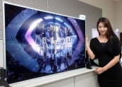 삼성전자가 'FPD 2010' 디스플레이에서 선 보인 55인치 480Hz 3D TV 패널