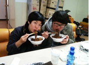 김미화 최효종 짜장면 인증샷 "사이 좋은 모습 정말 훈훈하다"