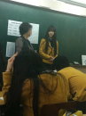 설리,학교 교복+긴 생머리에 가려진 '소두+부운 눈'