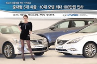 현대차, 5개 차종 10개 모델 가격 인하 '최대 100만원↓'