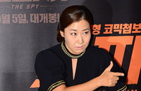[JK포토]라미란, '스파이'서 야쿠르트 요원으로 나와요~