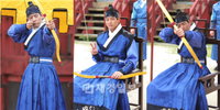 이상윤, '활 쏘기 연습 중~ 진지하게, 발랄하게, 코믹하게 3종 세트!'