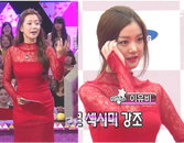‘여신’ 김희선 VS ‘섹시’ 이유비, 파격적인 강렬 시스루 레드 드레스 대결