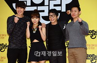[JK포토]송유하-박진주-박영서-김주환 감독, '코알라' 대박 파이팅!!