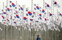 태극 물결