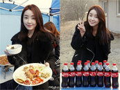 배우 정유미, 영화 ‘터널’ 촬영장에 뷔페 밥차+메시지 음료 선물