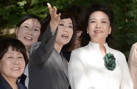 창덕궁 방문한 펑리위안 여사