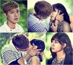 <트로트의 연인> 지현우-정은지, 아찔 ‘기습 키스’ 현장 공개