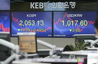 코스피, 환율급락에 2,050선까지 ‘미끌'