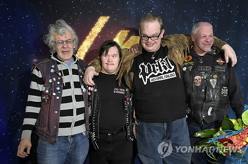 핀란드 록밴드 PKN의 멤버들