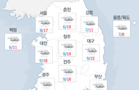 [주말 날씨] 주말 내내 비내리고 흐린날씨…야외 활동은 자제해야