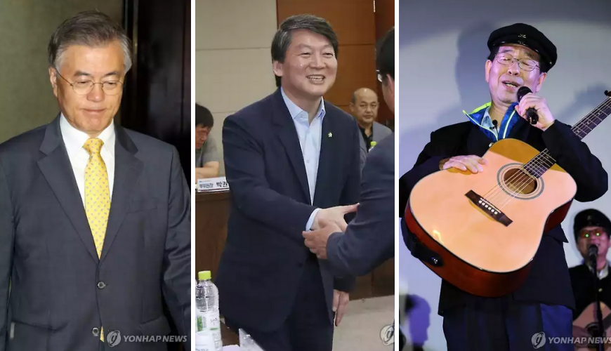 문재인 새정치민주연합 대표 (좌) 안철수 전 새민련 공동 대표 (중) 박원순 서울시장 (우)