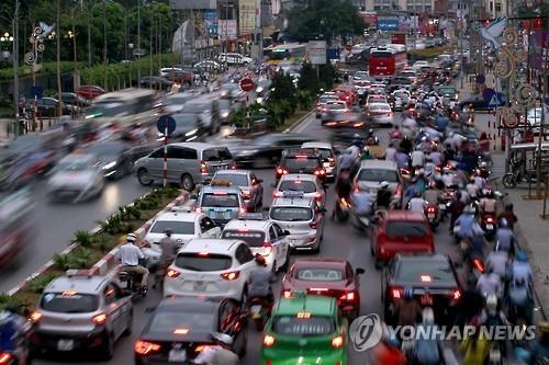 혼란스런 베트남 시내 
