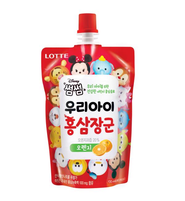 ▲우리아이 홍삼장군 (사진 : 롯데칠성음료 제공)