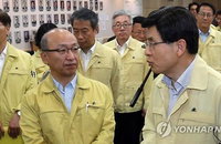 황교안 신임 국무총리, 첫 주말에도 발빠르게 천안, 평택 메르스 치료병원 순회