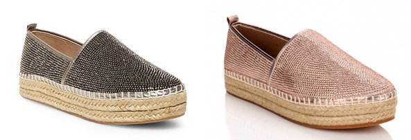 ▲글리터 슬립온 'CHOPUR-R' PEW MUL(좌), BLUSH(우) 출시 (사진 : 스티브매든(STEVE MADDEN) 제공)