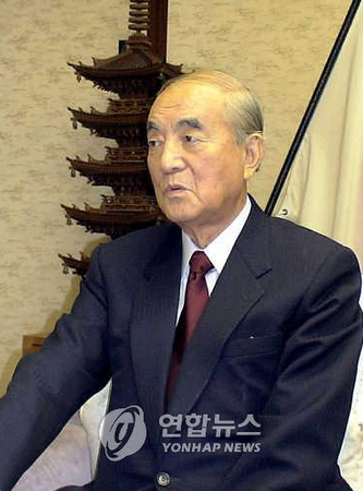 나카소네 야스히로 전 일본 총리 