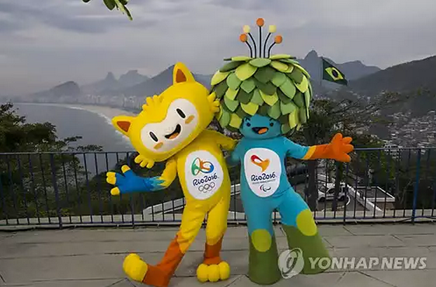 리우 올림픽 공식 마스코트 비시니우스 