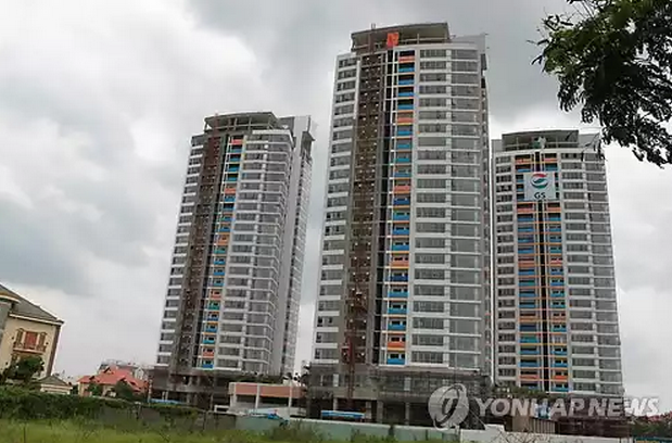 GS건설이 베트남 호치민시에 건설 중인 최고급 아파트 