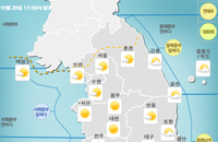 [수요일 날씨] 가뭄 계속되고 미세먼지도 날리는데 비는 강원도에만 쬐끔 내리네