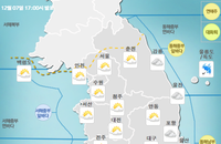 [화요일 날씨] 최저 기온이 영하 2도, 날씨 풀렸네?... 동해안엔 늦은 밤 비내려, 강수량 5mm