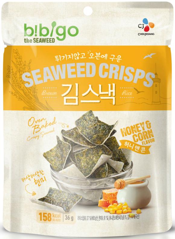 ▲비비고 김스낵 &lsquo;허니앤콘&rsquo; 출시 이미지 (사진 : CJ제일제당 제공)