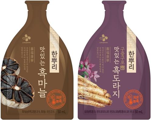 ▲한뿌리 맛있는 건강즙 흑마늘ㆍ흑도라지 이미지 (사진 : CJ제일제당 제공)