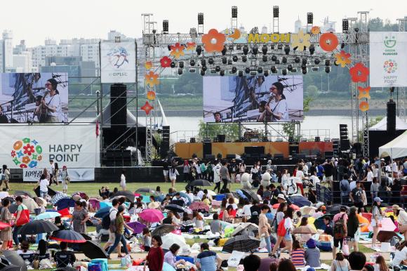 ▲SPC그룹이 운영하는 해피포인트가 21,22일 양일간 서울 난지 한강공원에서 열리는 환경 음악축제 '그린플러그드 서울 2016' 을 후원했다. (사진 : SPC그룹 제공)