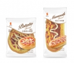 골든포테이토 피자빵(왼쪽)과 맘모스 피자빵(오른쪽) 출시 이미지