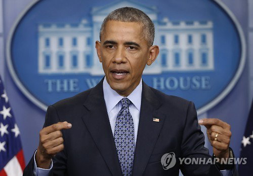 18일 백악관에서 고별 기자회견하는 버락 오바마 대통령 18일 백악관에서 고별 기자회견하는 버락 오바마 대통령