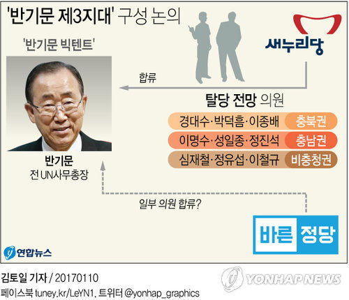 반기문 제3지대 구성논의 그래픽