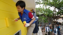 효성과 한국수출입은행의 공동 베트남 사회공헌 활동의 모습
