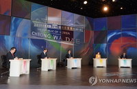 '장미대선' 5黨후보 첫 TV토론…'안보·경제·상호검증' 대격돌
