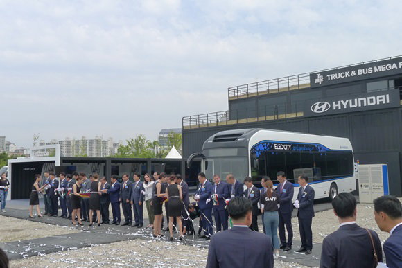 

▲전기버스 '일렉시티'<사진=박성민 기자>
