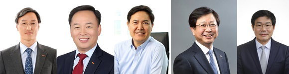 

▲좌측부터 조경목, 장용호, 서성원, 안정옥, 안재현

