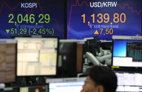 원/달러 환율, 1,140원대 터치...뉴욕증시 급락에 위험기피 재부각