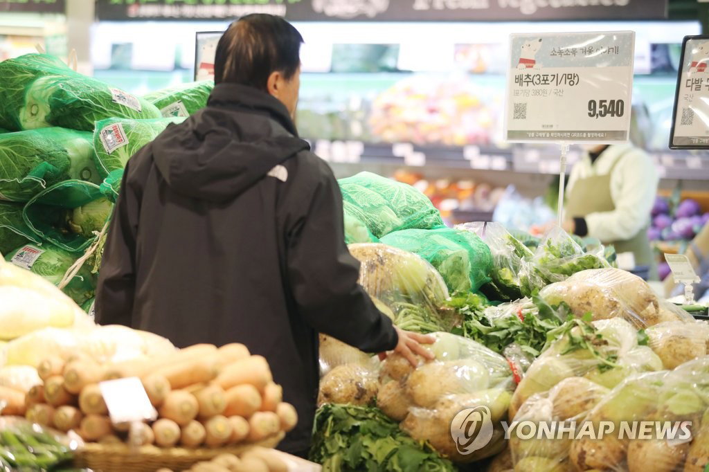올해 소비자물가 0.4% 상승...농&middot;축&middot;수산물과 석유류 하락 등 영향