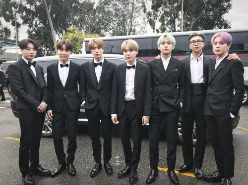 제61회 그래미 어워즈'에 참석한 방탄소년단 [빅히트엔터테인먼트 제공]