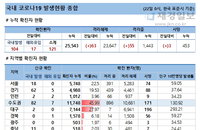 22일 국내 코로나19 발생현황 (종합)