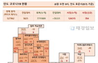6일 인도 코로나 확진자 현황 (종합)