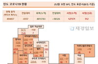 12일 인도 코로나 확진자 현황 (종합)